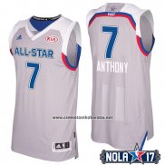 Camiseta All Star 2017 New York Knicks Carmelo Anthony #7 Gris