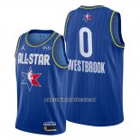 Camiseta All Star 2020 Houston Rockets Russell Westbrook #0 Azul
