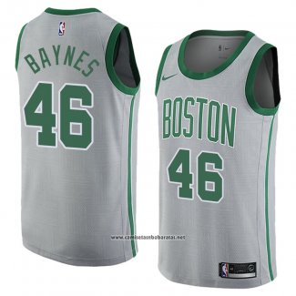 Camiseta Boston Celtics Aron Baynes #46 Ciudad 2018 Gris