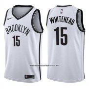 Camiseta Brooklyn Nets Isaiah Whitehead #15 Association 2017-18 Blanco