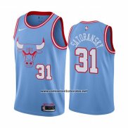 Camiseta Chicago Bulls Tomas Satoransky #31 Ciudad Azul