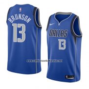 Camiseta Dallas Mavericks Jalen Brunson #13 Icon 2018 Azul