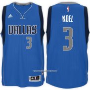 Camiseta Dallas Mavericks Nerlens Noel #3 Azul