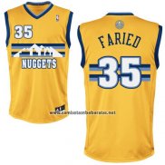Camiseta Denver Nuggets Kenneth Faried #35 Amarillo