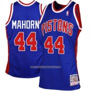 Camiseta Detroit Pistons Rick Mahorn #44 Retro Azul
