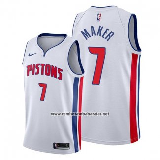 Camiseta Detroit Pistons Thon Maker #7 Association Blanco