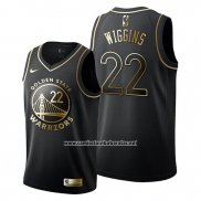 Camiseta Golden Edition Golden State Warriors Andrew Wiggins #22 2019-20 Negro