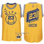 Camiseta Golden State Warriors Draymond Green #23 Retro City Bus Amarillo