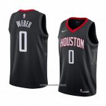 Camiseta Houston Rockets Briante Weber #0 Statement 2018 Negro