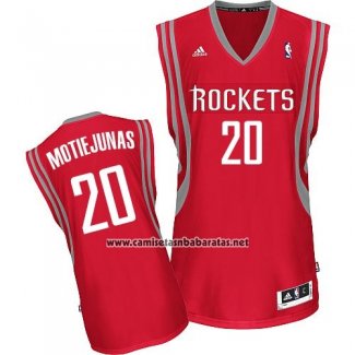 Camiseta Houston Rockets Donatas Motiejunas #20 Rojo