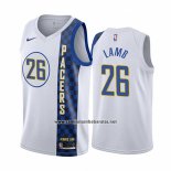 Camiseta Indiana Pacers Jeremy Lamb #26 Ciudad Blanco