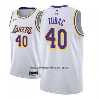 Camiseta Los Angeles Lakers Ivica Zubac #40 Association 2018-19 Blanco