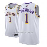 Camiseta Los Angeles Lakers Kentavious Caldwell Pope #1 Association 2018-19 Blanco