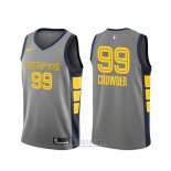 Camiseta Memphis Grizzlies Jae Crowder #99 Ciudad Gris