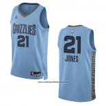Camiseta Memphis Grizzlies Tyus Jones #21 Statement 2022-23 Azul