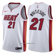 Camiseta Miami Heat Hassan Whiteside #21 2017-18 Blanco