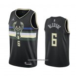 Camiseta Milwaukee Bucks Eric Bledsoe #6 Statement 2020-21 Negro