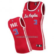 Camiseta Mujer Los Angeles Clippers Chris Paul #3 Rojo