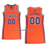 Camiseta Mujer New York Knicks Personalizada Naranja