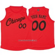 Camiseta Navidad 2016 Chicago Bulls Personalizada Rojo
