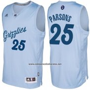 Camiseta Navidad 2016 Memphis Grizzlies Chandler Parsons #25 Azul