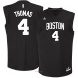 Camiseta Negro Moda Boston Celtics Isaiah Thomas #4 Negro
