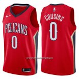 Camiseta New Orleans Pelicans Demarcus Cousins #0 Statement 2017-18 Rojo