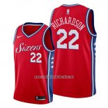 Camiseta Philadelphia 76ers Malachi Richardson #22 Statement Rojo