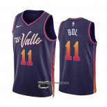 Camiseta Phoenix Suns Bol Bol #11 Ciudad 2023-24 Violeta