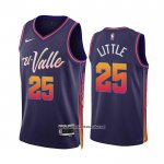 Camiseta Phoenix Suns Nassir Little #25 Ciudad 2023-24 Violeta