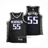Camiseta Sacramento Kings Jason Williams #55 Statement 2020-21 Negro