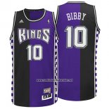 Camiseta Sacramento Kings Mike Bibby #10 Retro Violeta Negro