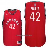 Camiseta Toronto Raptors Jakob Poeltl #42 Rojo