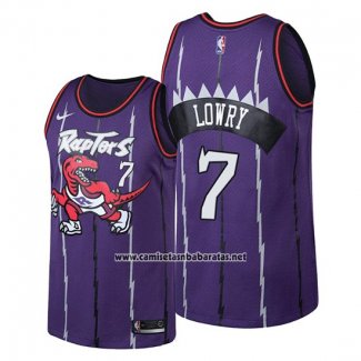Camiseta Toronto Raptors Kyle Lowry #7 Classic Edition Violeta
