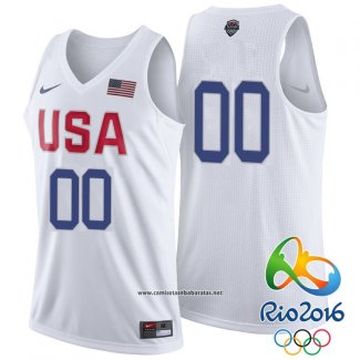 Camiseta USA 2016 Nike Personalizada Blanco