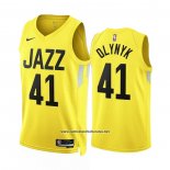 Camiseta Utah Jazz Kelly Olynyk #41 Icon 2022-23 Amarillo