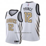 Camiseta Atlanta Hawks Taurean Prince #12 Ciudad Edition Blanco