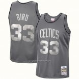 Camiseta Boston Celtics Larry Bird #33 Mitchell & Ness 1985-86 Gris