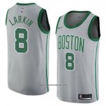 Camiseta Boston Celtics Shane Larkin #8 Ciudad 2018 Gris
