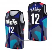 Camiseta Brooklyn Nets Joe Harris #12 Ciudad 2023-24 Negro