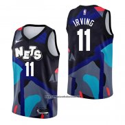 Camiseta Brooklyn Nets Kyrie Irving #11 Ciudad 2023-24 Negro