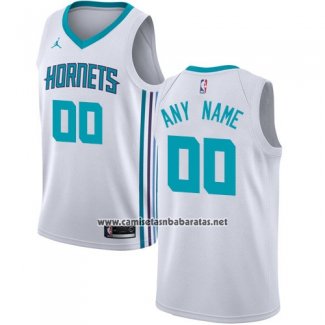 Camiseta Charlotte Hornets Nike Personalizada 17-18 Blanco