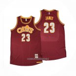 Camiseta Cleveland Cavaliers LeBron James #23 Mitchell & Ness 2015-16 Rojo