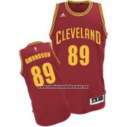 Camiseta Cleveland Cavaliers Lou Amundson #89 2015 Rojo