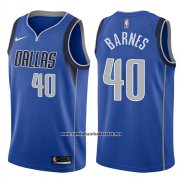 Camiseta Dallas Mavericks Harrison Barnes #40 Icon 2017-18 Azul
