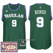 Camiseta Dallas Mavericks Rajon Rondo #9 Retro Verde