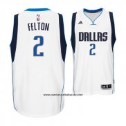 Camiseta Dallas Mavericks Raymond Felton #2 Blanco