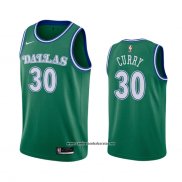 Camiseta Dallas Mavericks Seth Curry #30 Hardwood Classics 2020-21 Verde