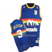 Camiseta Denver Nuggets Allen Iverson #3 Retro Azul