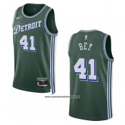 Camiseta Detroit Pistons Saddiq Bey #41 Ciudad 2022-23 Verde